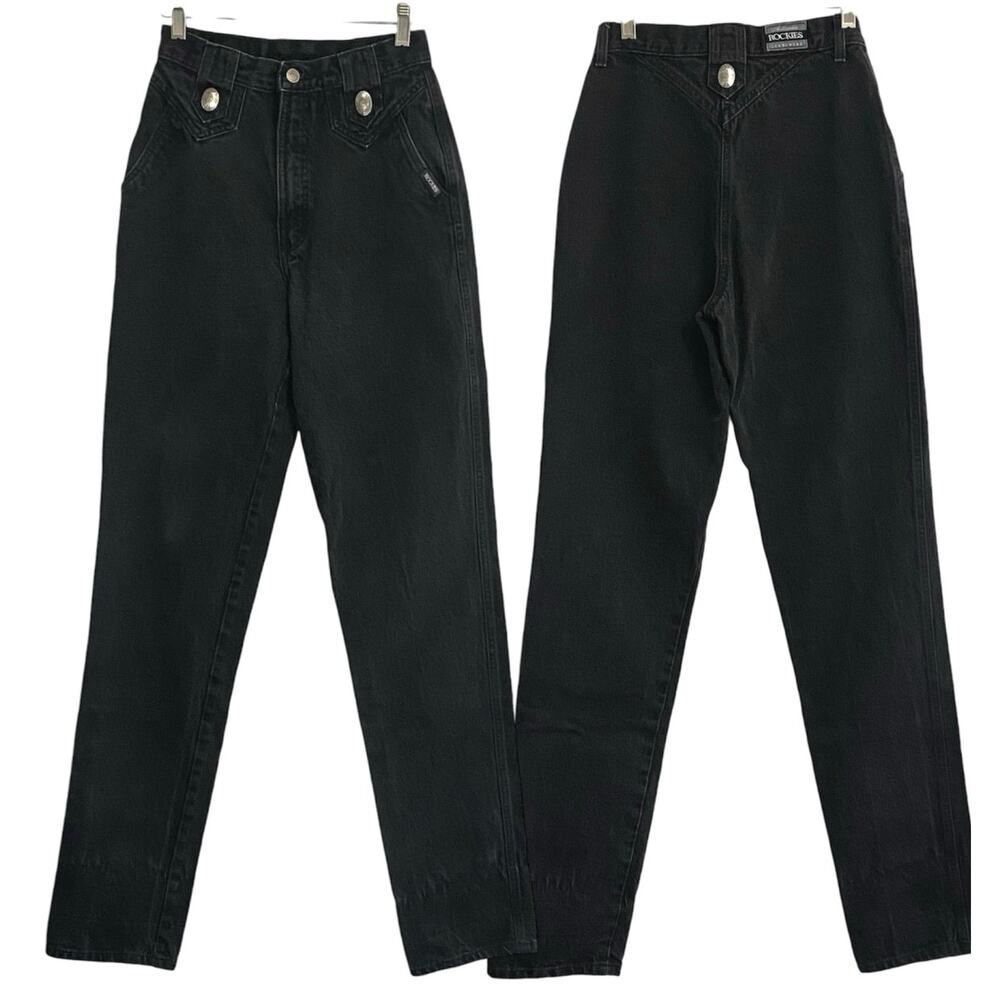 Vintage Rockies Jeanswear Concho Embellished Jeans Women’s Size 7/8 western